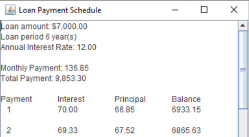 picture of project dialog box